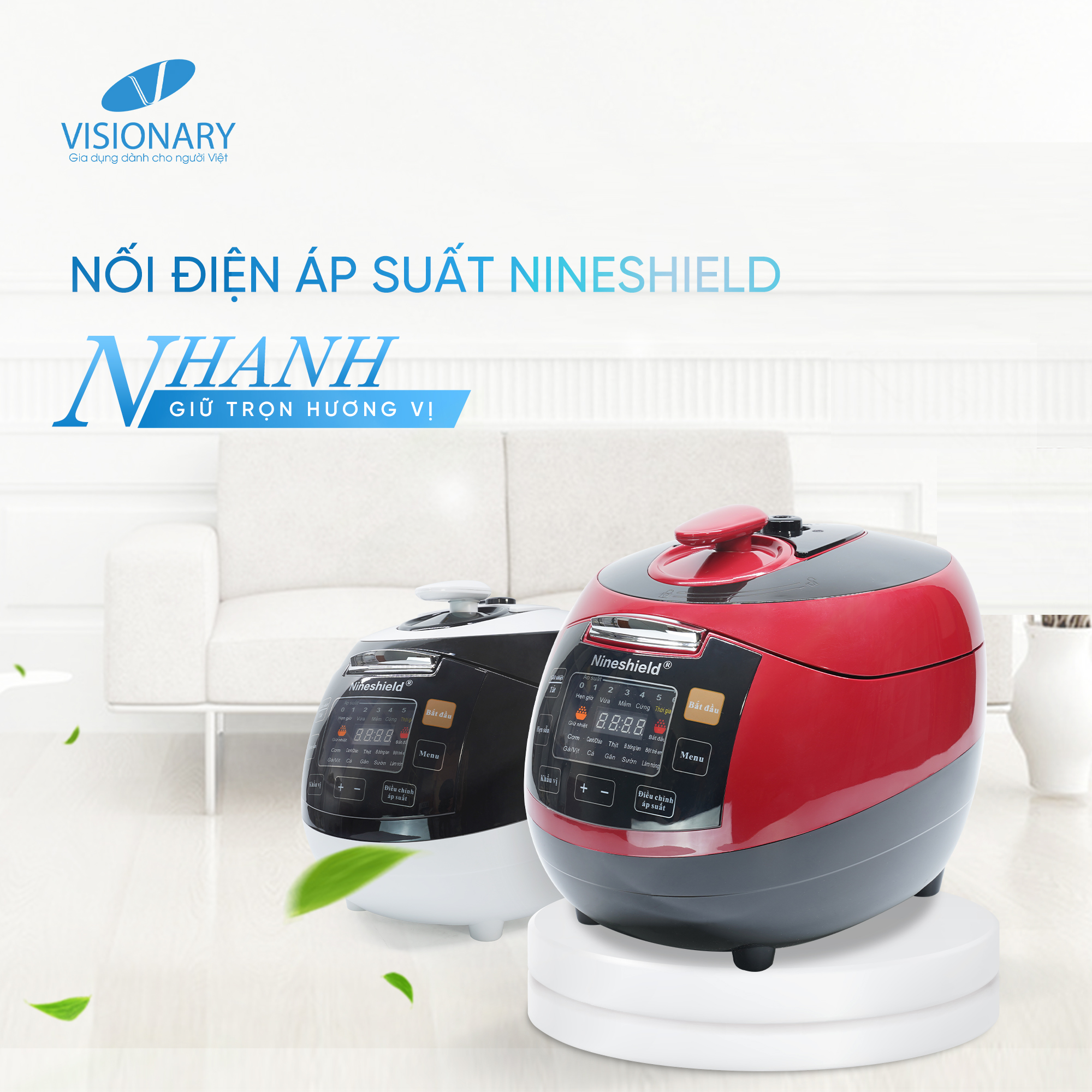 Nồi cơm  áp suất KB-1006 Đỏ