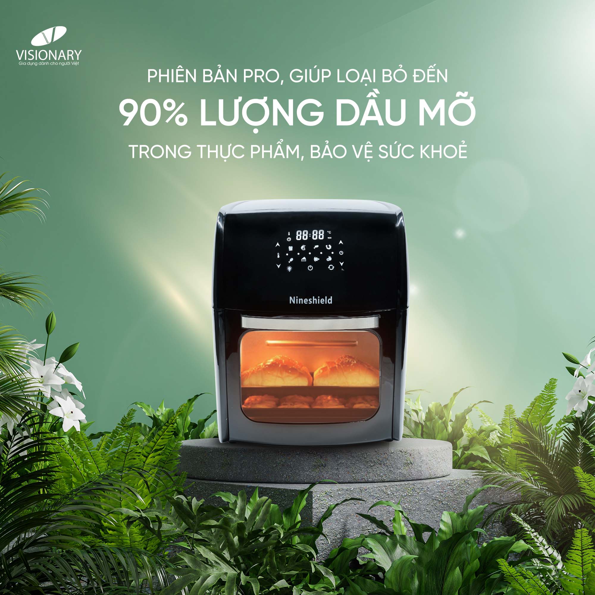 Nồi Chiên Không Dầu KB-1200 PRO