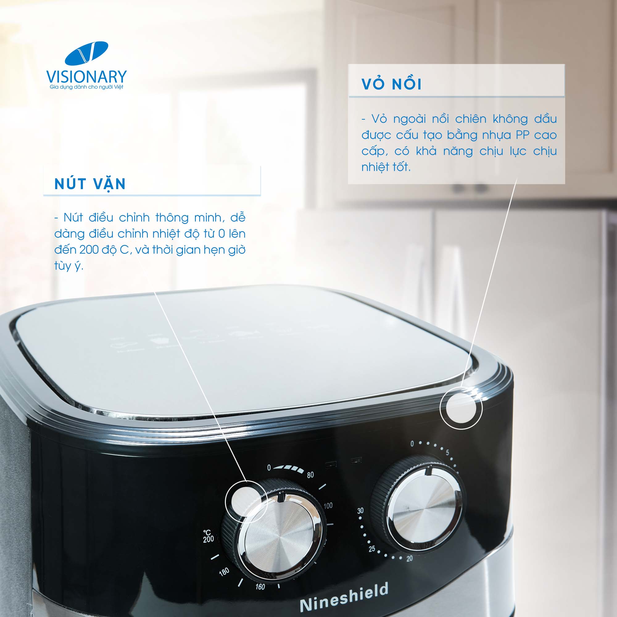 Nồi Chiên Không Dầu KB-8002