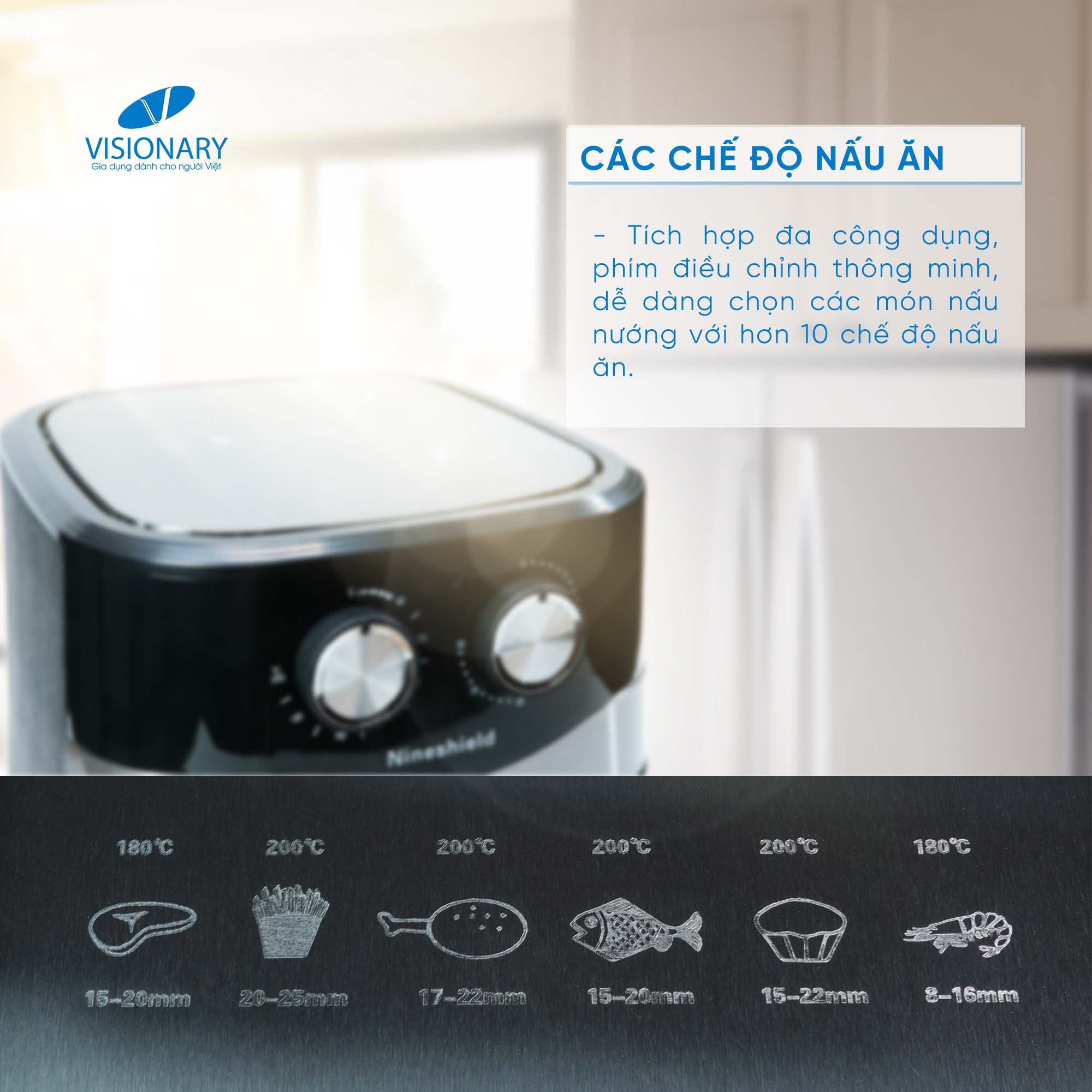 Nồi Chiên Không Dầu KB-8002