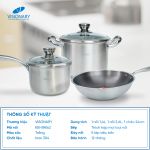 Bộ Nồi Inox 3 chiếc KB-BNI62